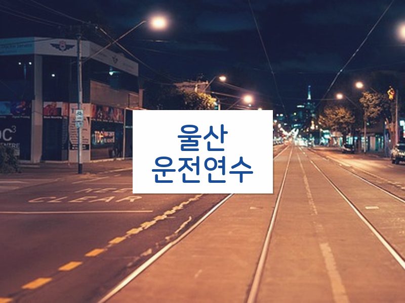 울산운전연수 후기