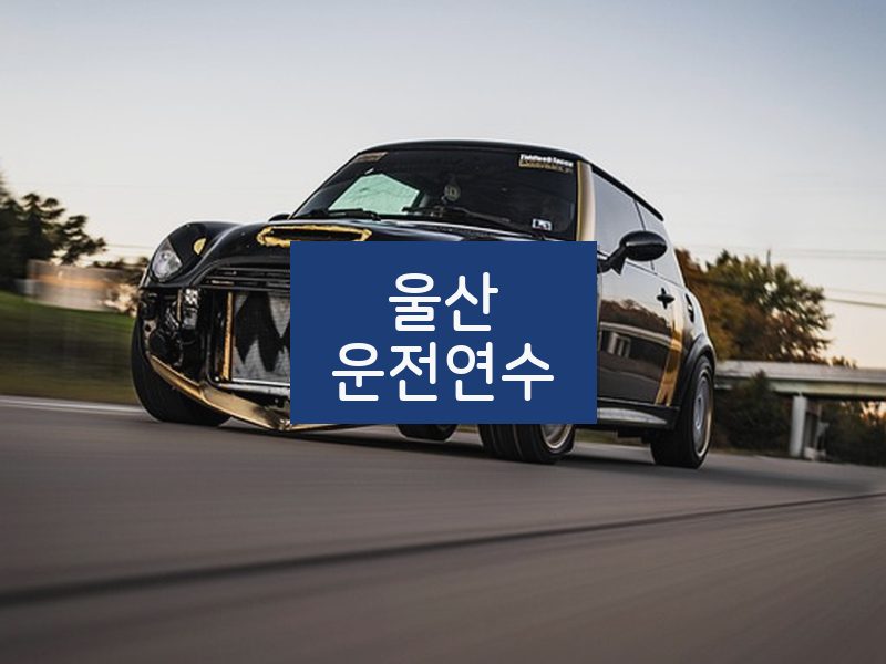 울산운전연수 후기