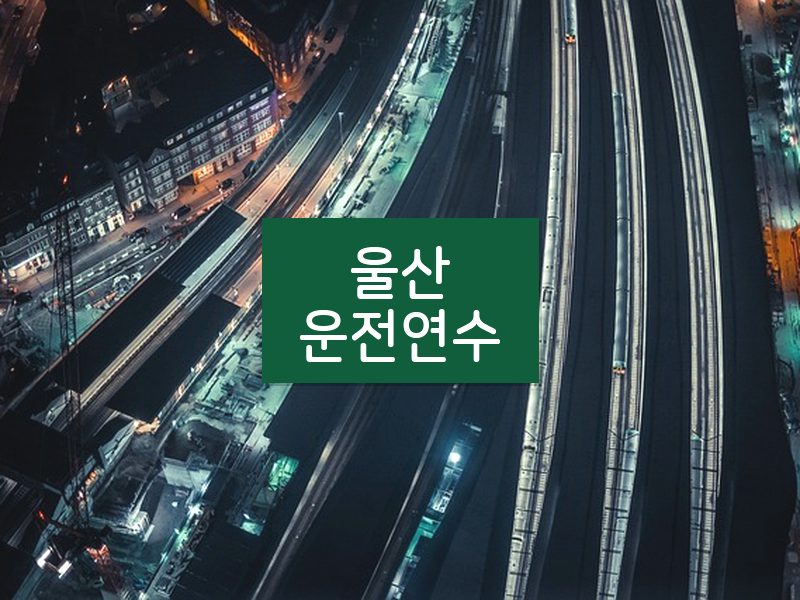 울산운전연수 후기