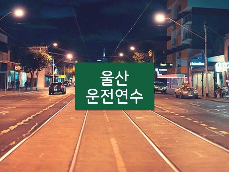 울산운전연수 후기