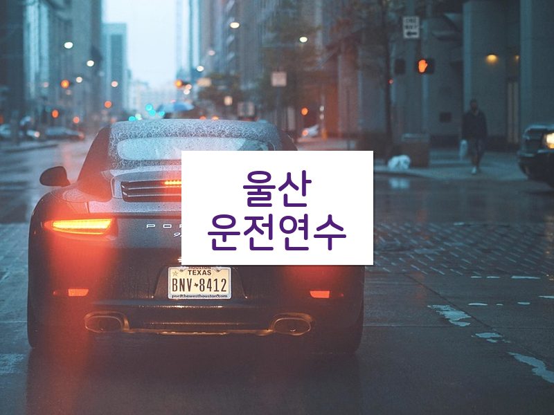 울산운전연수 후기